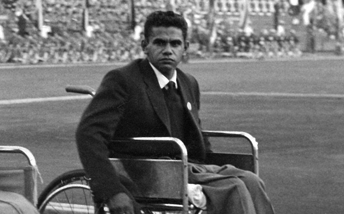 Kevin Coombs OAM at the Rome 1960 Paralympic Games