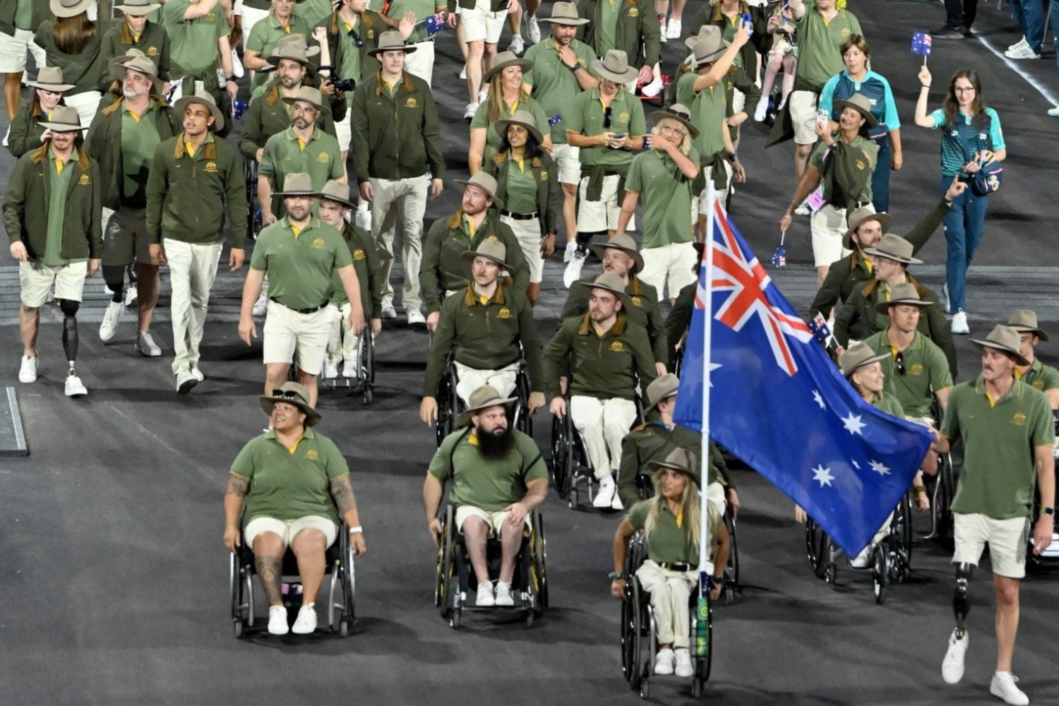 Paris 2024 Australian Paralympic Team at the Opening Ceremony